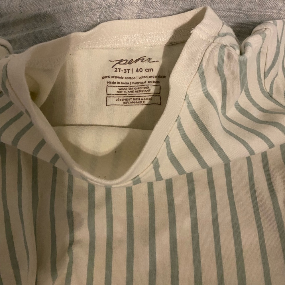 Set of 5 Pehr Organic Cotton Stripes Away organic cotton shorts 2-3T Pajamas - Picture 9 of 13